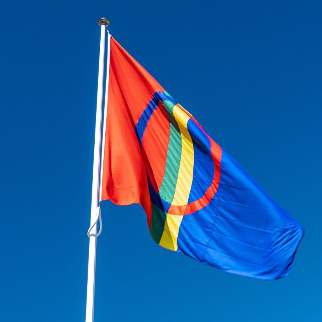 Bilde av samisk flagg