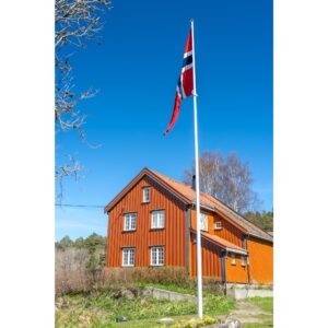 Flaggstang med innvendig line