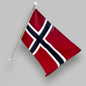 Standard balkongstang inkl. flagg